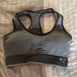Puma Women's black and Gray Sports Bra ! Sale !